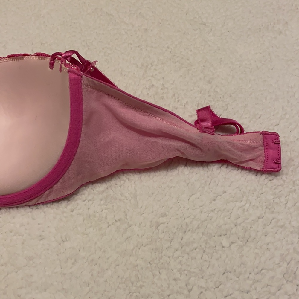 Victoria’s Secret pink lace balconet bra 34D - Picture 7 of 11